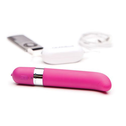 Pink ohmios freestyle g vibrator. A small, curved pleasure device for targeted stimulation.