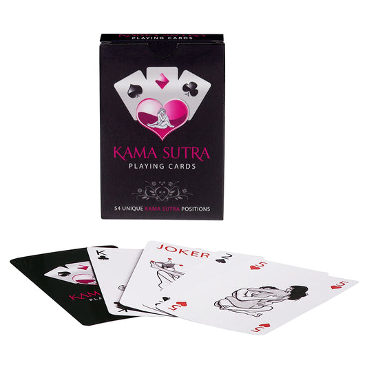 Kama Sutra playing cards deck featuring erotic illustrations, ideal for spicing up date night games.