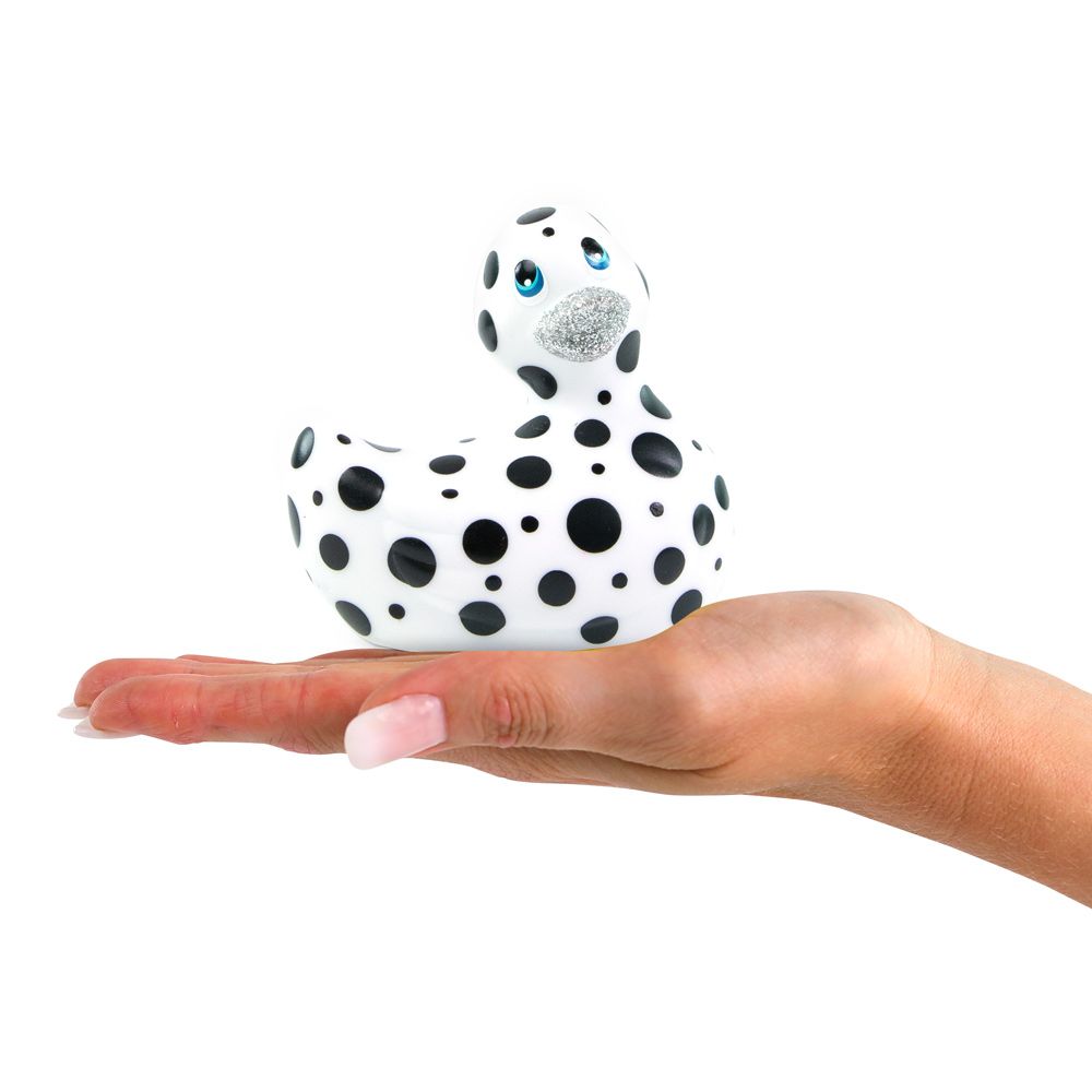 White I Rub My Duckie vibrator, a smooth and cheerful pleasure toy shaped like a duck.