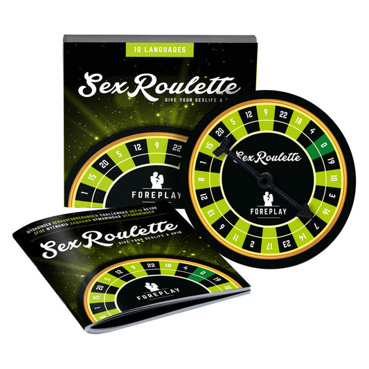 Foreplay sex roulette game from various toy brands, promising a playful and adventurous night.