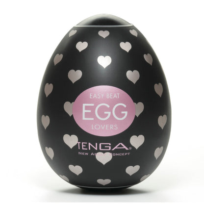 Textured, reusable tenga egg masturbator for men, close-up showing the soft, flexible material.