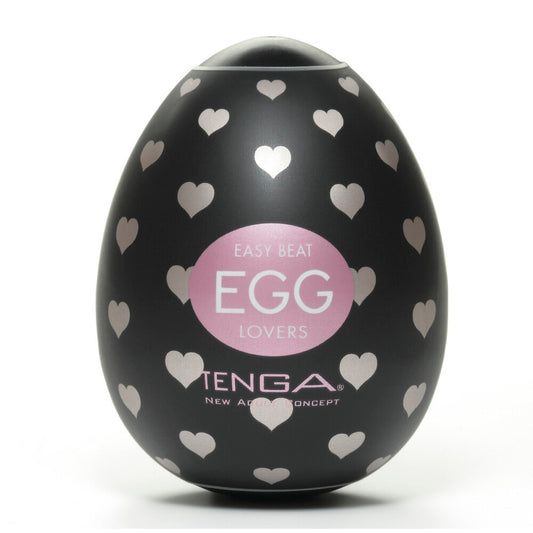 Textured, reusable tenga egg masturbator for men, close-up showing the soft, flexible material.