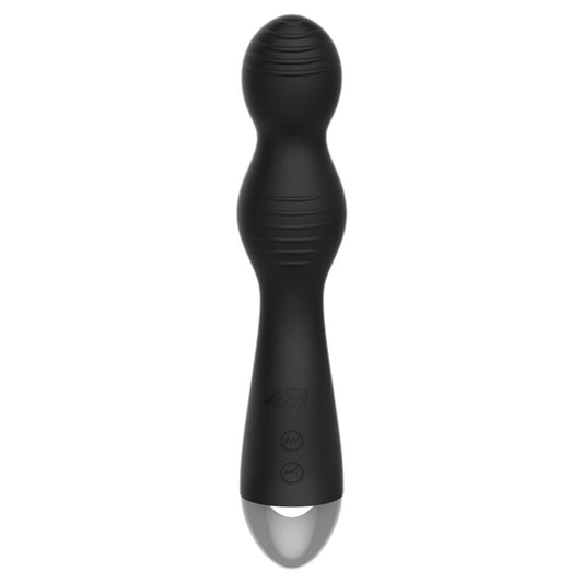 Black electro sex stimulation vibrator designed to stimulate the g-spot, from Shots Toys.