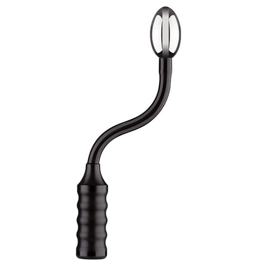 ElectraStim electro probe dildo for electro sex stimulation, smooth metal finish.