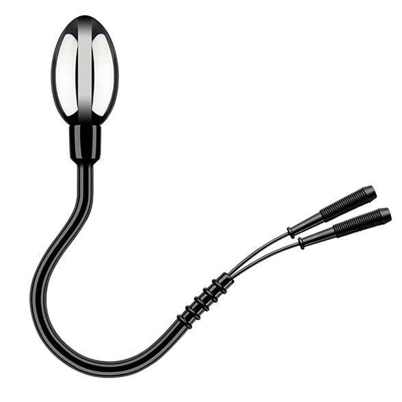 electrastim electro egg probe for electro sex stimulation, shiny metal finish