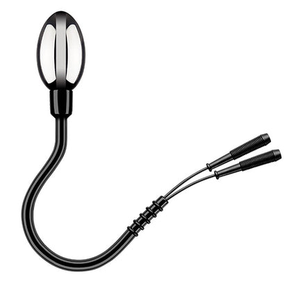 electrastim electro egg probe for electro sex stimulation, shiny metal finish