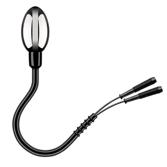 electrastim electro egg probe for electro sex stimulation, shiny metal finish
