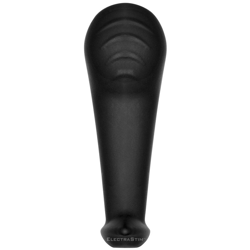 ElectraStim noir nona g-spot electro probe made of smooth, dark silicone for electro sex stimulation.