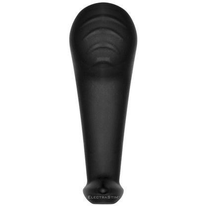 ElectraStim noir nona g-spot electro probe made of smooth, dark silicone for electro sex stimulation.