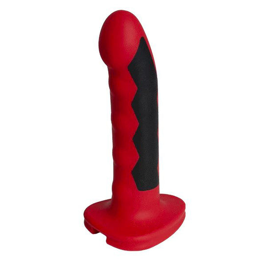 ElectraStim Komodo dildo: sleek, grey silicone electro sex toy for pleasurable stimulation.