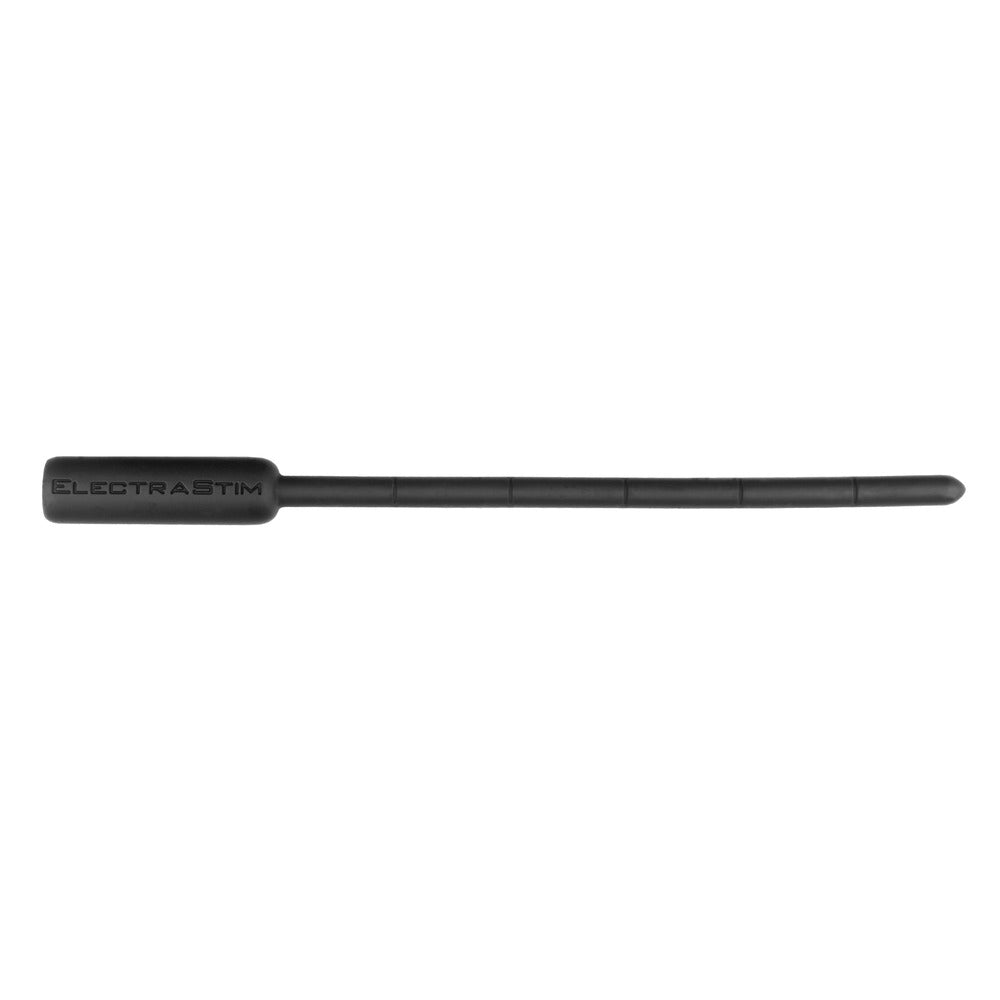 Electrastim noir flexible electro urethral sound, 5mm, for electro sex stimulation.