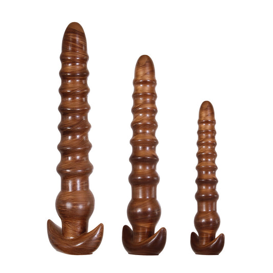 Evolved twisted love probe set, metal butt plug kit with graduated sizes.