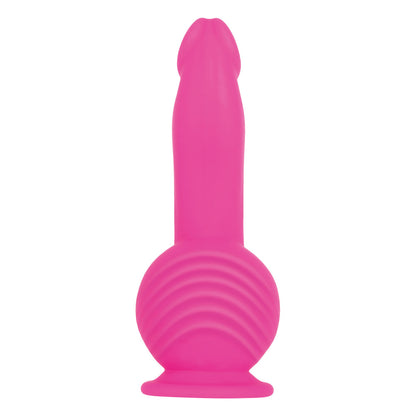 Remote-controlled dildo with a smooth finish, shown in its packaging, a futuristic sex toy
