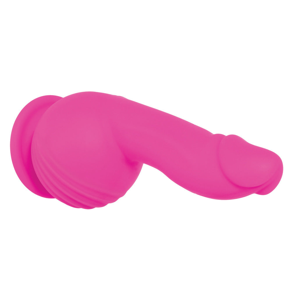 The evolved ballistic remote control dildo, a sleek black silicone pleasure toy.