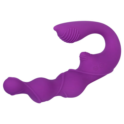 Evolved Come Together in pink, a strapless strap-on with a smooth finish for intimate play.
