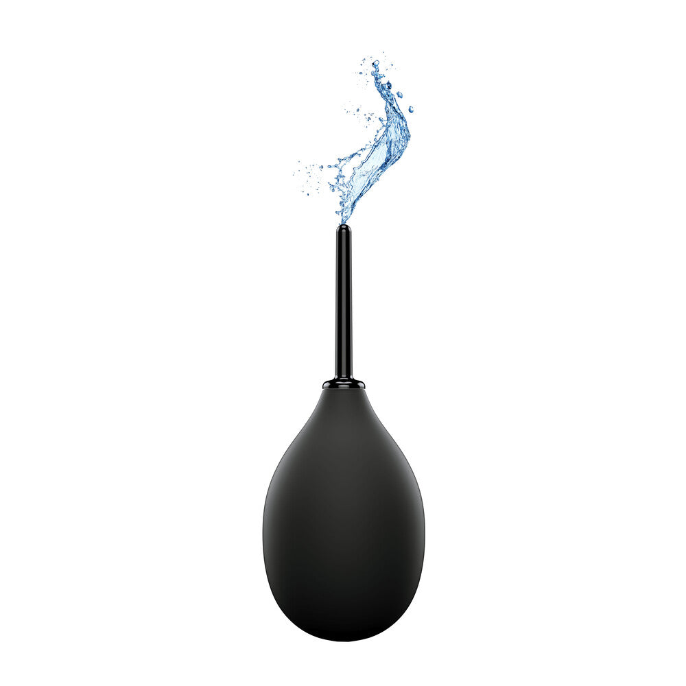 perfect fit ergoflo compact anal douche, a clear, flexible enema bulb for personal hygiene.