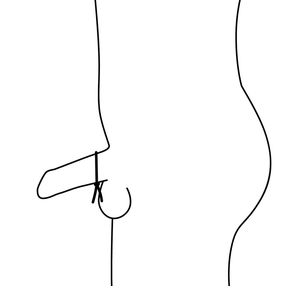 adjustable silicone cock ring on a white background, a love ring for enhanced pleasure
