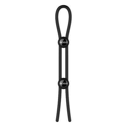 Adjustable silicone love ring for pleasurable cock and ball constriction by nexus.