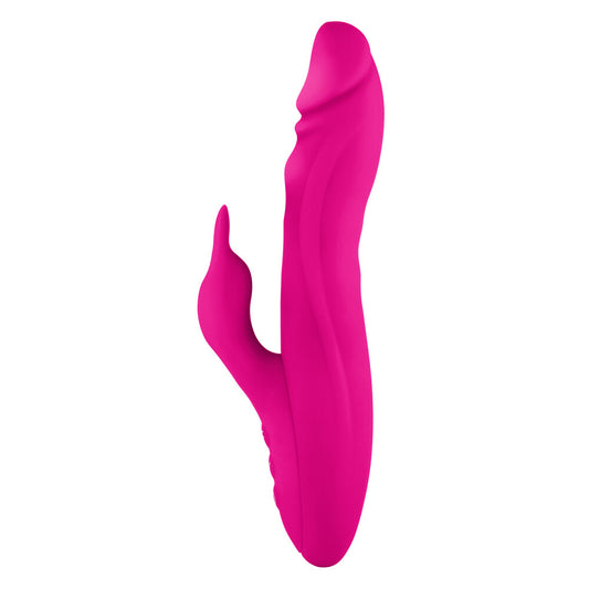 FemmeFunn booster rabbit vibe in a smooth, skin-safe silicone with textured stimulation.