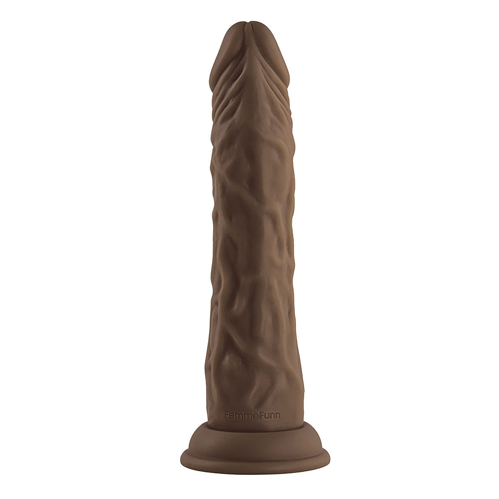 Femmefunn vortex wireless turbo penis vibrator in purple, a sleek and ergonomic pleasure toy.