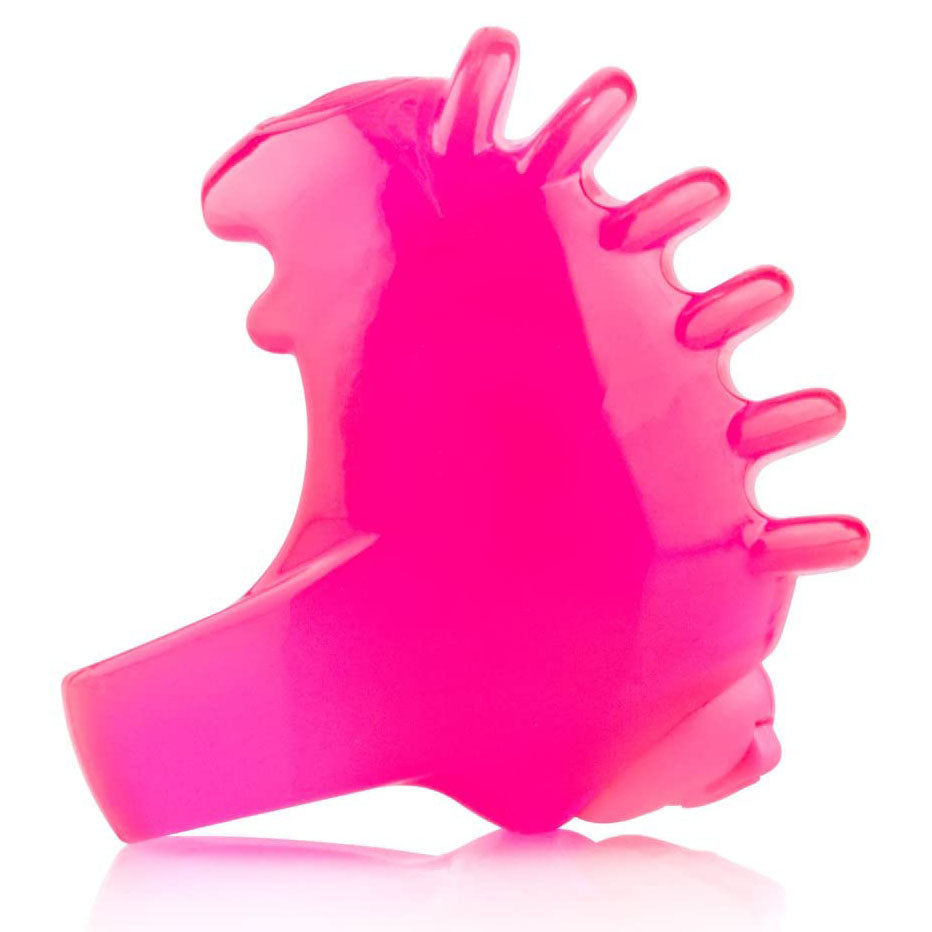 Screaming O FingO Tips fingertip vibe in purple, a textured pleasure enhancer.