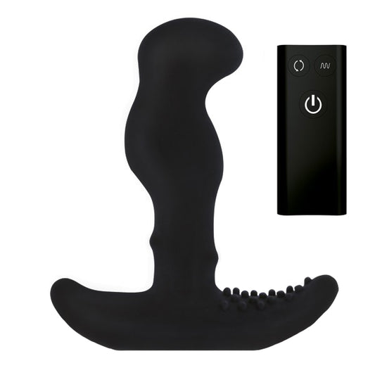 The Nexus G-Stroker, a vibrating massager, showing its sleek design and tactile material.