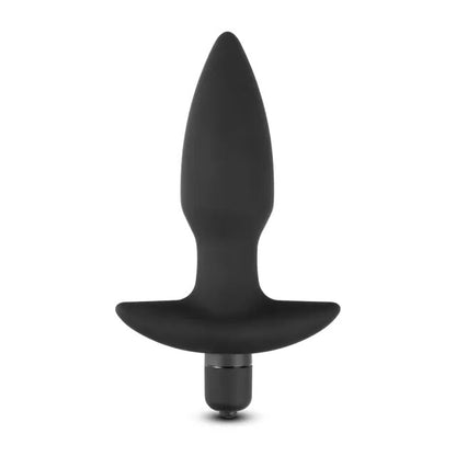 Vibrating silicone butt plug in a smooth finish, perfect for intimate pleasure.