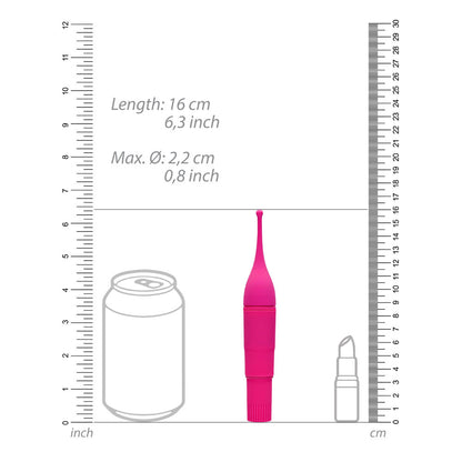 Pink pinpoint precision vibrator from Shots Toys, a stylish pleasure toy for targeted stimulation.