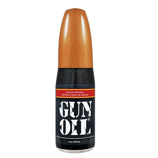Clear gun oil transparent lubricant in a small bottle, designed for personal use.