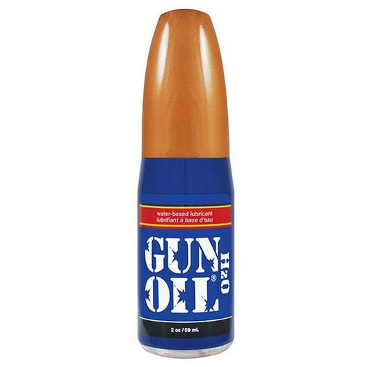 Clear bottle of gun oil h2o transparent lubricant, perfect for enhancing pleasure and comfort.