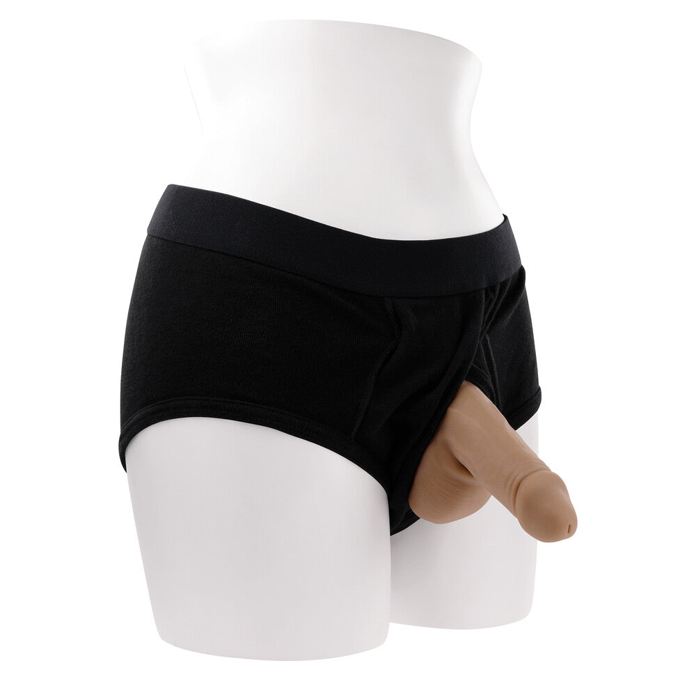 Love Kinx gender x stand to pee device, med flesh tone, made from TPE.