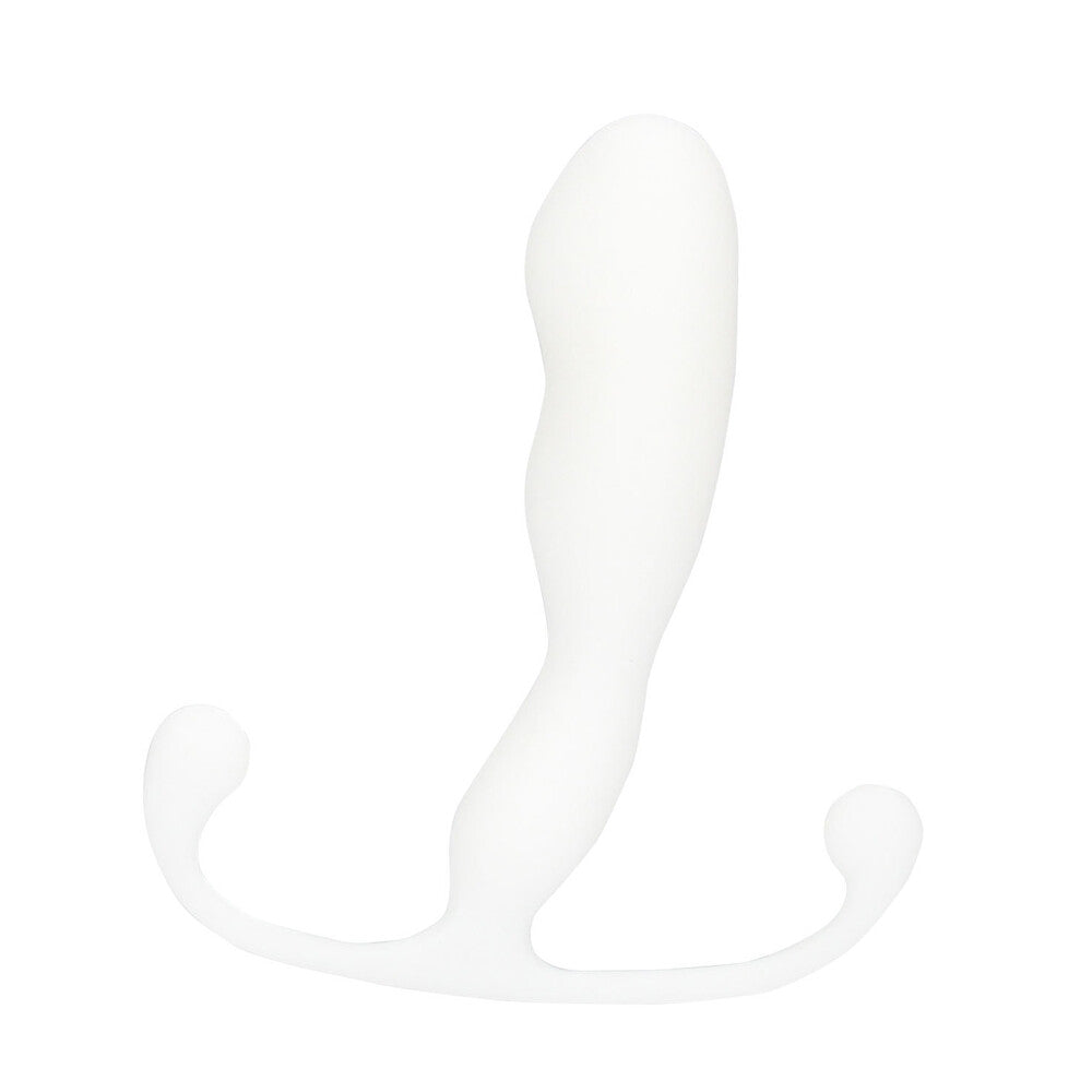 Aneros helix trident series prostate massager, distinctive helix design, smooth finish.
