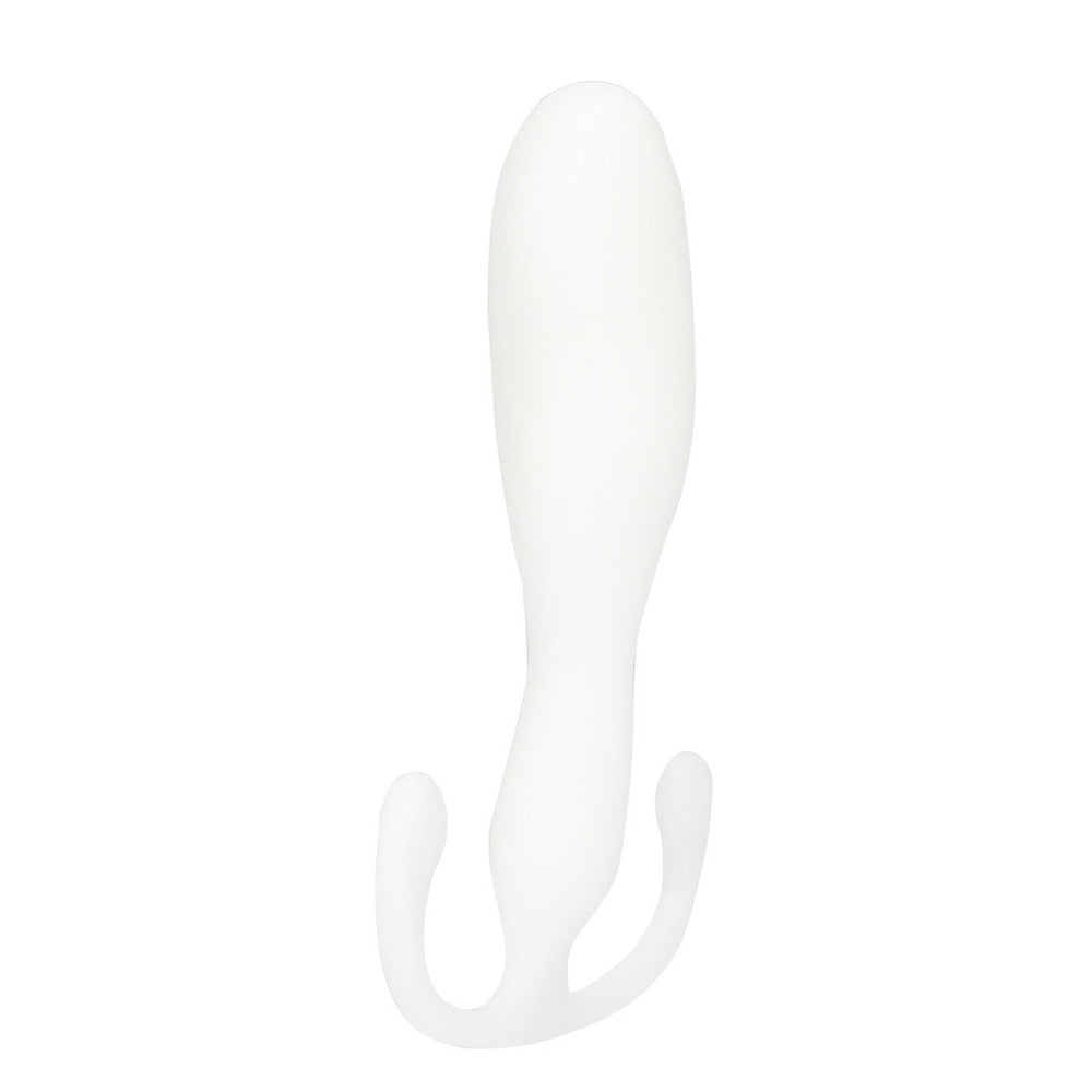 Aneros helix trident prostate massager, smooth black material, three-pronged design for enhanced stimulation.