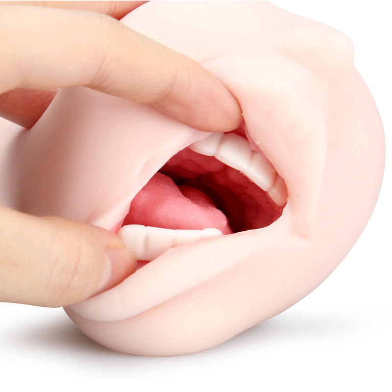 utensil race mouth of truth masturbator with magic eyes detailing, flesh-toned and realistic.