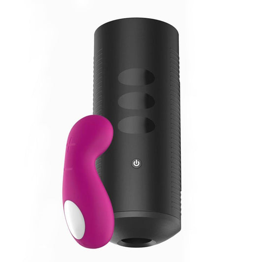 Kiiroo Titan and Cliona interactive couple set, vibrating masturbators in a sleek, modern design.