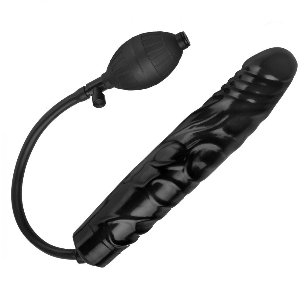 Large, inflatable penis dildo from Trinity Vibes, showcasing its realistic form and texture.