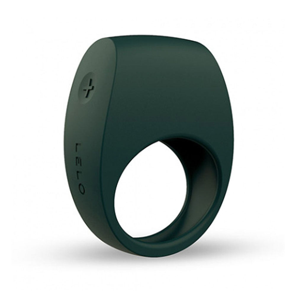 Green lelo tor 2 couples ring made of smooth, body-safe silicone, a love vibrator.
