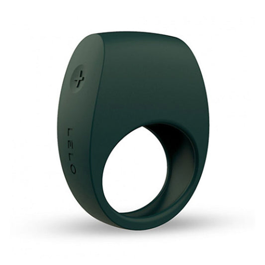 Green lelo tor 2 couples ring made of smooth, body-safe silicone, a love vibrator.