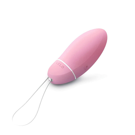 A pink lelo luna smart bead, a pleasure object, showcasing its smooth, ergonomic design.