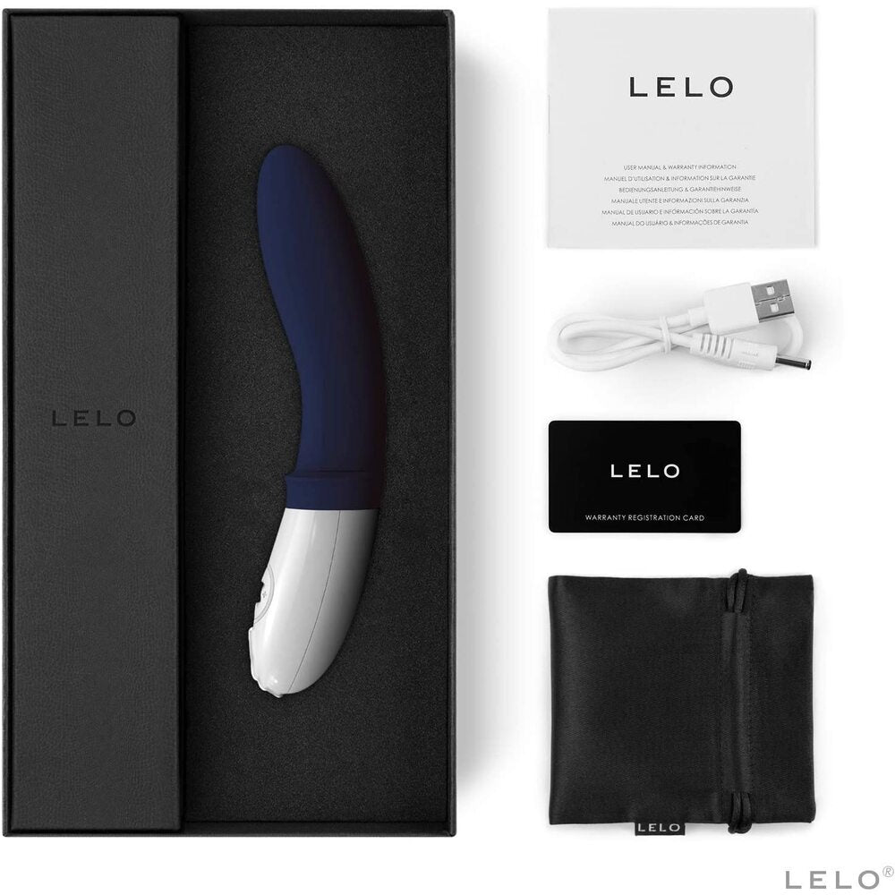 deep blue lelo billy 2 prostate massager, smooth silicone finish, designed for internal stimulation