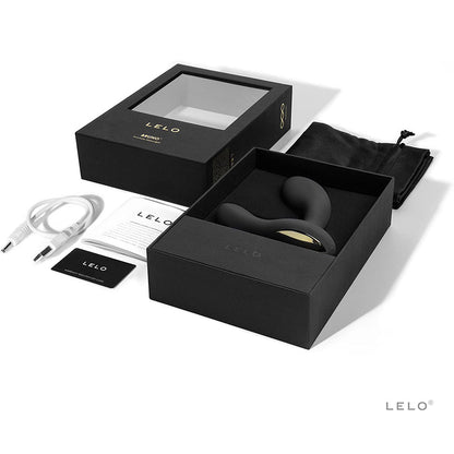 Black lelo bruno prostate massager, a luxury personal pleasure device with smooth finish