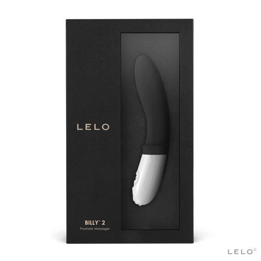 Deep black lelo billy 2 prostate massager, rechargeable and designed for internal pleasure.