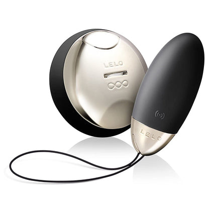 Obsidian black Lelo Lyla 2 vibrating bullet, a sleek and discreet pleasure object for intimate moments.