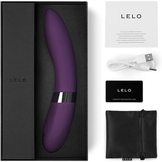 Plum-coloured pleasure toy by Lelo, a smooth, sculpted vibrator for intimate use.