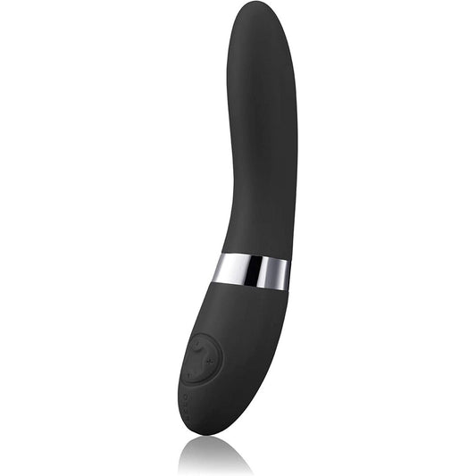 Lelo elise 2 g-spot vibrator in black, a dual powered pleasure device.