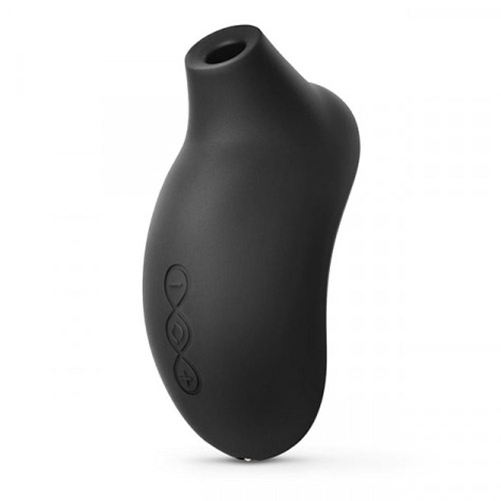 The Lelo Sona 2 in black: a sleek clitoral vibrator with a smooth, matte finish.