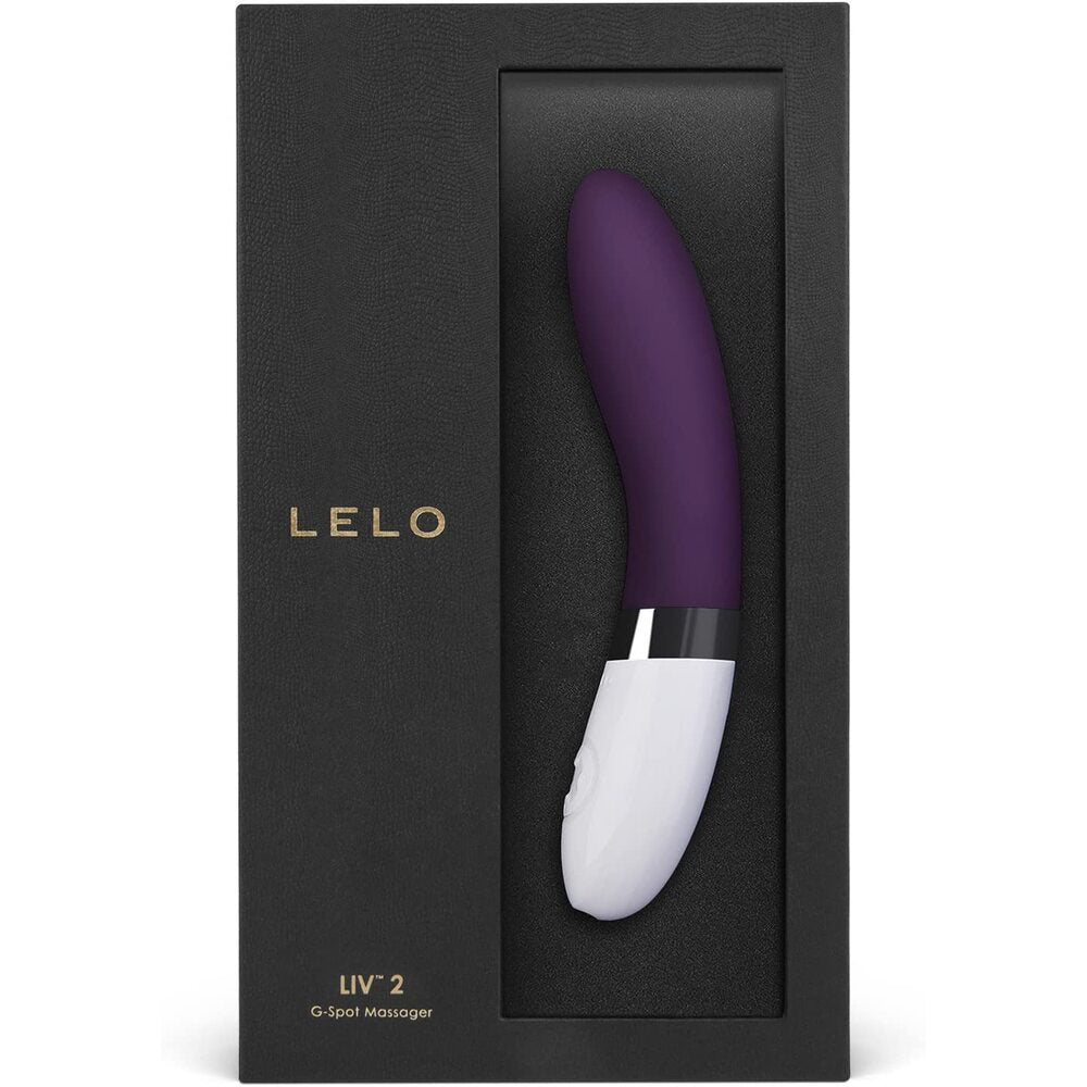 A plum-coloured g-spot vibrator from lelo, designed for internal stimulation, smooth finish.