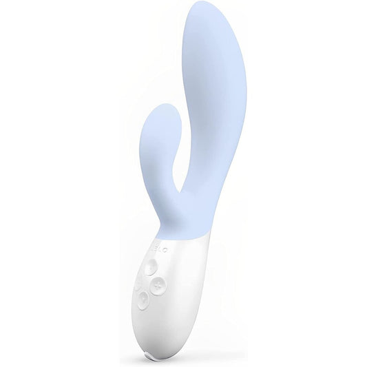 Seafoam-green Lelo Ina 3 clitoral vibrator, smooth silicone finish for pleasure and intimate self-care.
