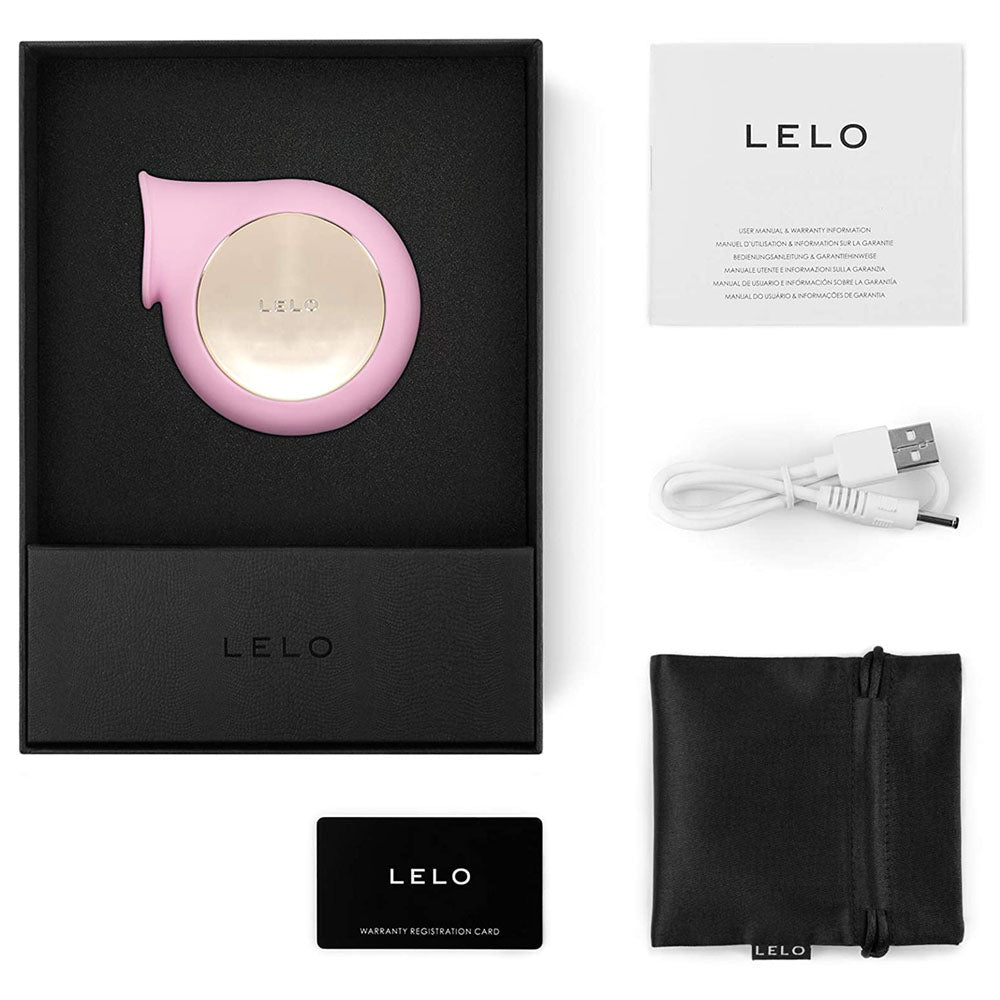 A pink lelo sila clitoral massager showing its smooth silicone finish and ergonomic design.