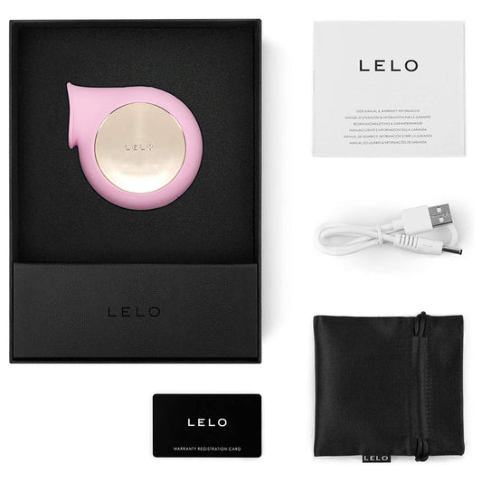A pink lelo sila clitoral massager showing its smooth silicone finish and ergonomic design.